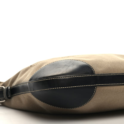 Prada Jacquard Logo Small Flat Messenger Bag Corda Bruciato 9 of 10