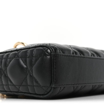 Christian Dior Lambskin Cannage Small Lady D-Joy Black 8 of 9