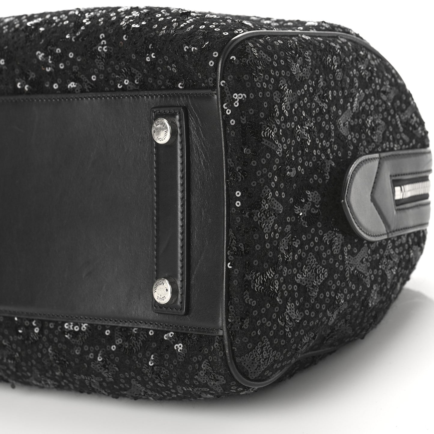 Sequin Monogram Sunshine Express Speedy Black
