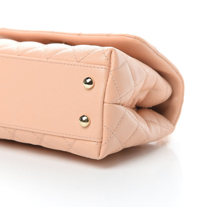 Chanel Caviar Quilted Mini Coco Handle Flap Light Pink 10 of 11