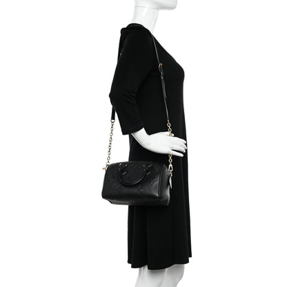 Louis Vuitton Empreinte Monogram Giant Speedy Bandouliere 20 Black 2 of 11