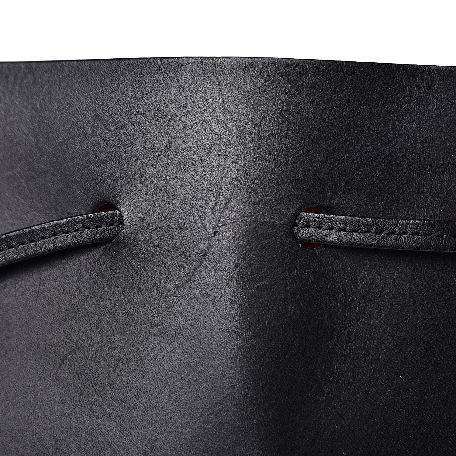 Mansur Gavriel Vegetable Tanned Calfskin Bucket Bag Black Flamma 11 of 17