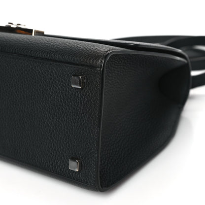 Moynat Taurillon Blush Rejane PM Black 9 of 10