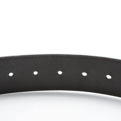 Louis Vuitton Calfskin 40mm LV Initiales Reversible Belt 85 34 Dark Brown Black 5 of 6