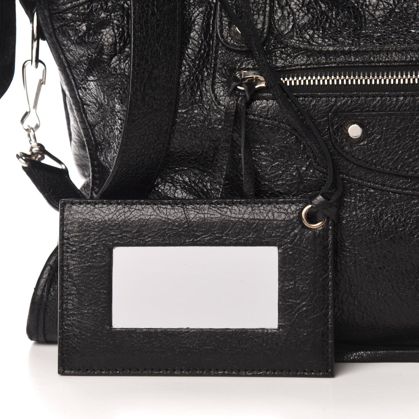 Agneau Classic Silver Hardware City Black