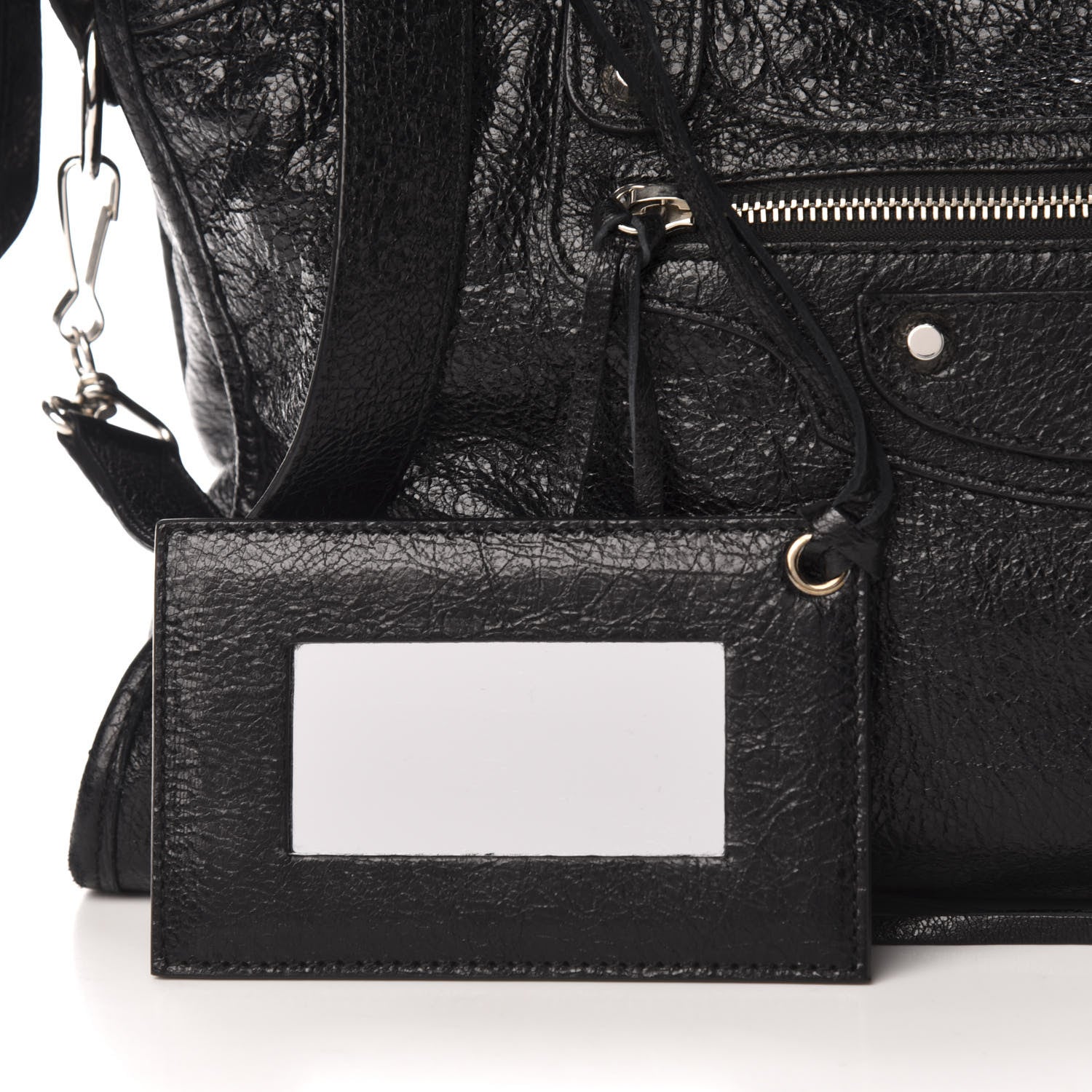 Balenciaga Agneau Classic Silver Hardware City Black 12 of 13