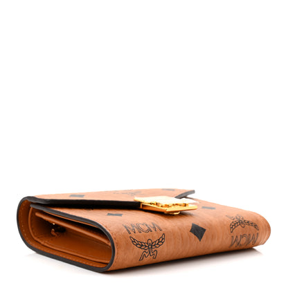 MCM Visetos Trifold Tracy Wallet Cognac 4 of 8