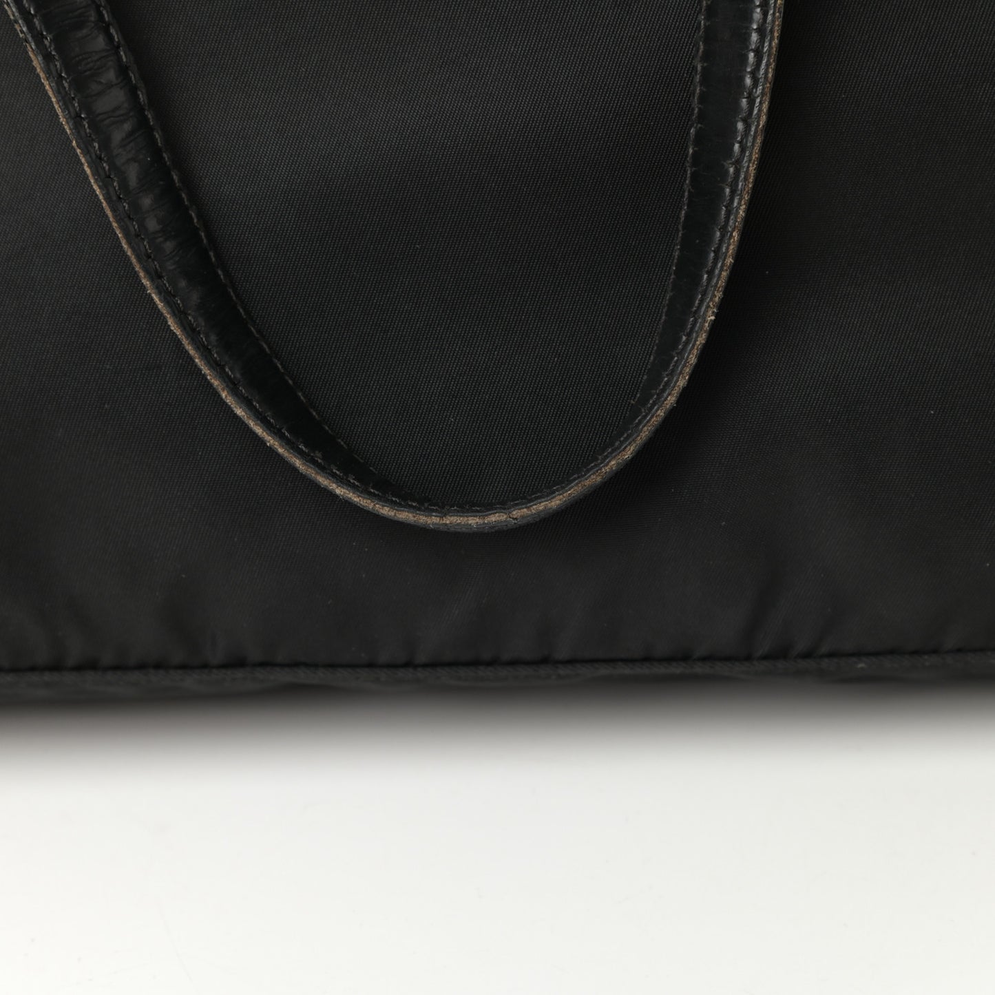 Nylon Vela Grommet Tote Black