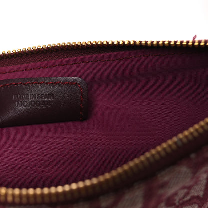 Christian Dior Monogram Mini Saddle Pochette Burgundy 7 of 13