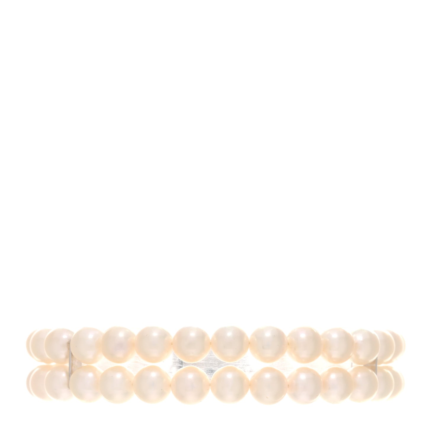 18K White Gold Akoya Pearl 6-6.5mm Double Strand Bracelet