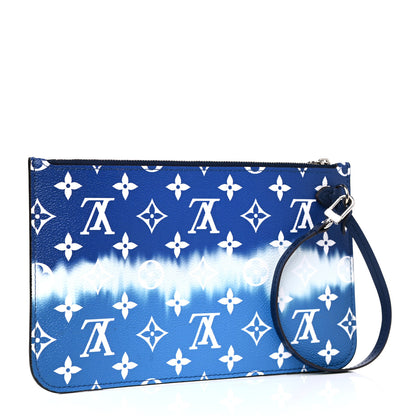 Louis Vuitton Monogram Escale Neverfull MM GM Pochette Blue 3 of 9