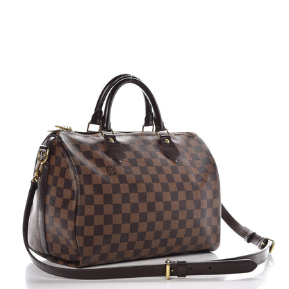 Louis Vuitton Damier Ebene Speedy Bandouliere 30 3 of 9