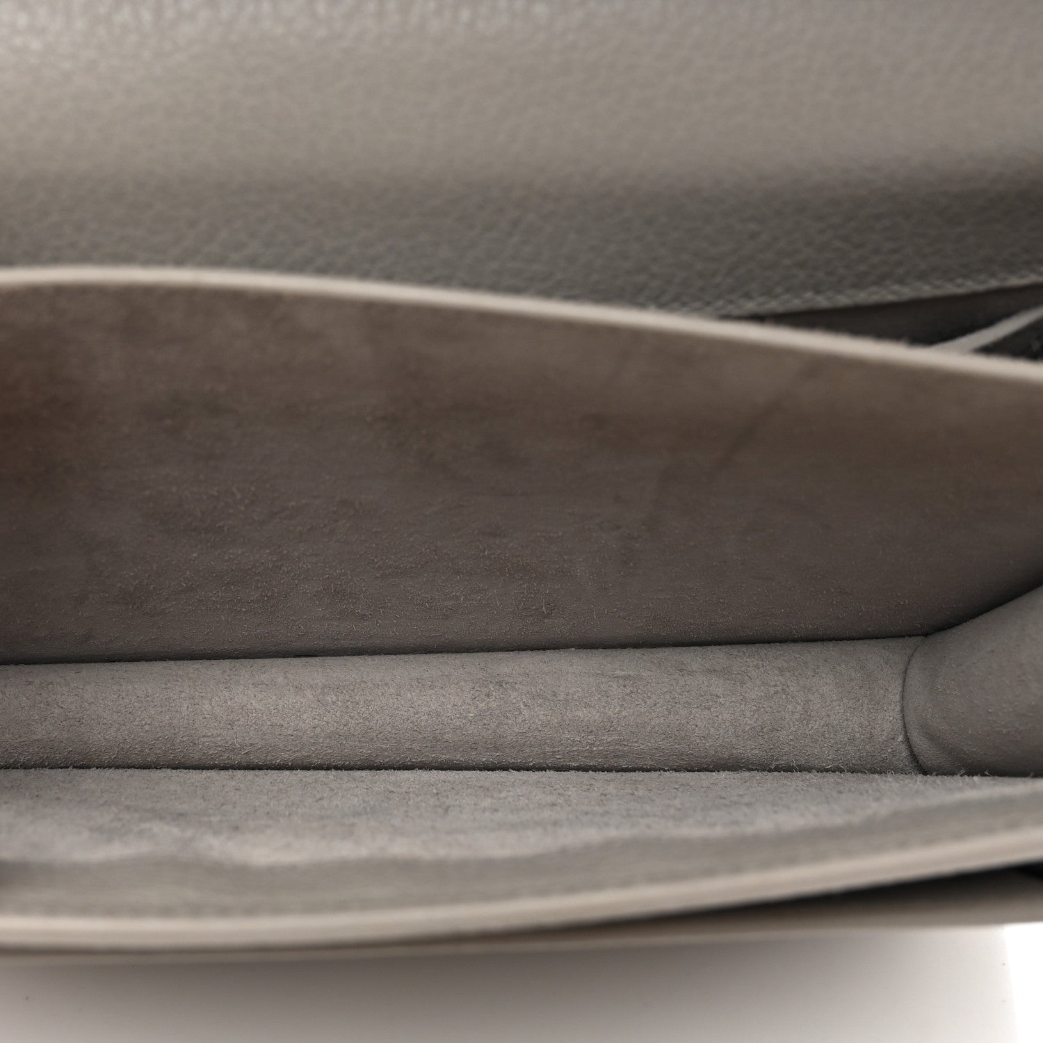 Saint Laurent Grained Calfskin Medium Monogram Sunset Satchel Light Grey 7 of 15