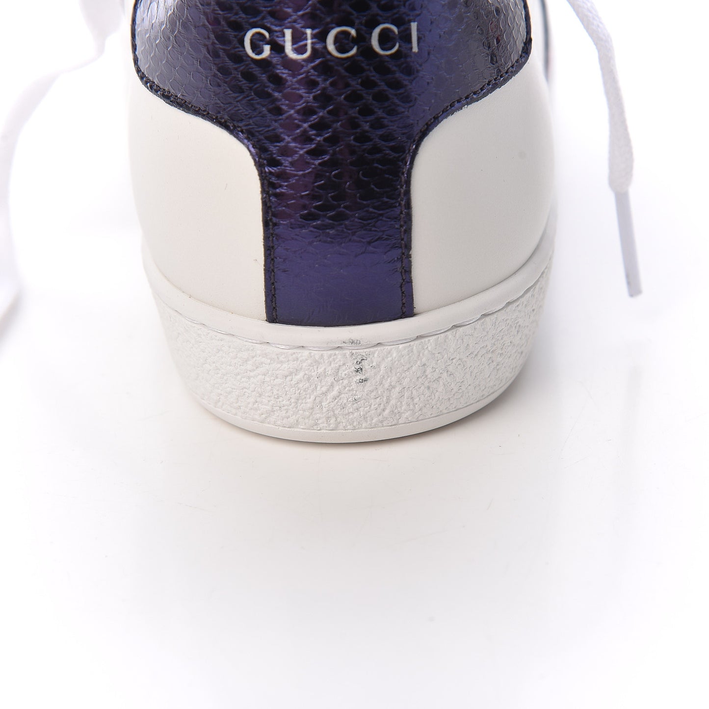 Calfskin Ayers Web Dagger Embroidered Womens Ace Sneakers 40 White