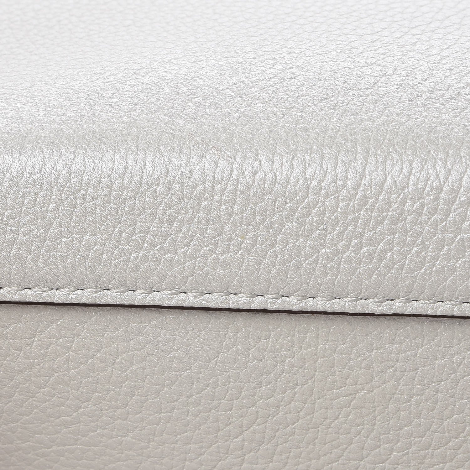 MCM Grained Calfskin Medium Milla Convertible Backpack White Flake 8 of 8