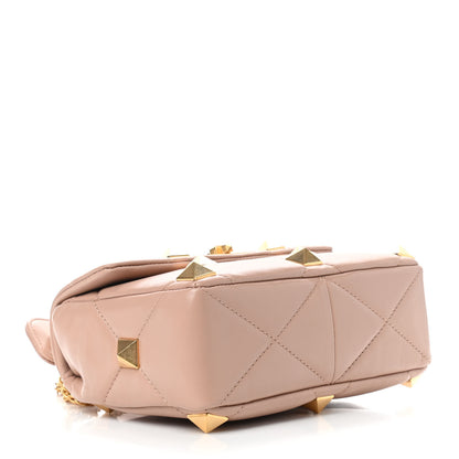 Valentino Garavani Nappa Medium Roman Stud Shoulder Bag Rose Cannelle 4 of 8