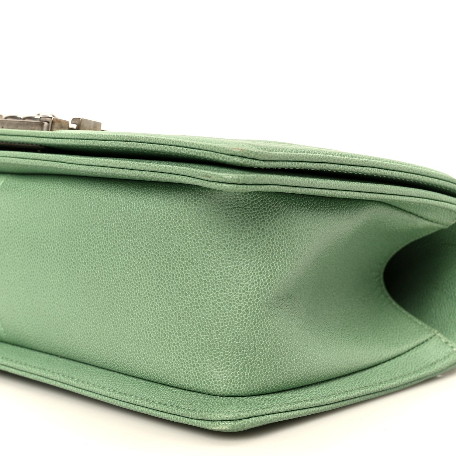Chanel Caviar Quilted Medium Boy Flap Green 10 of 10