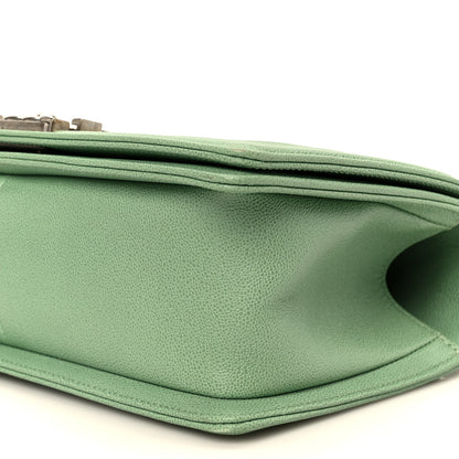 Chanel Caviar Quilted Medium Boy Flap Green 10 of 10