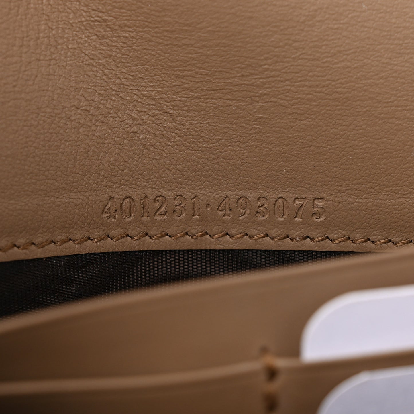 GG Supreme Monogram Mini Dionysus Chain Wallet Beige Taupe