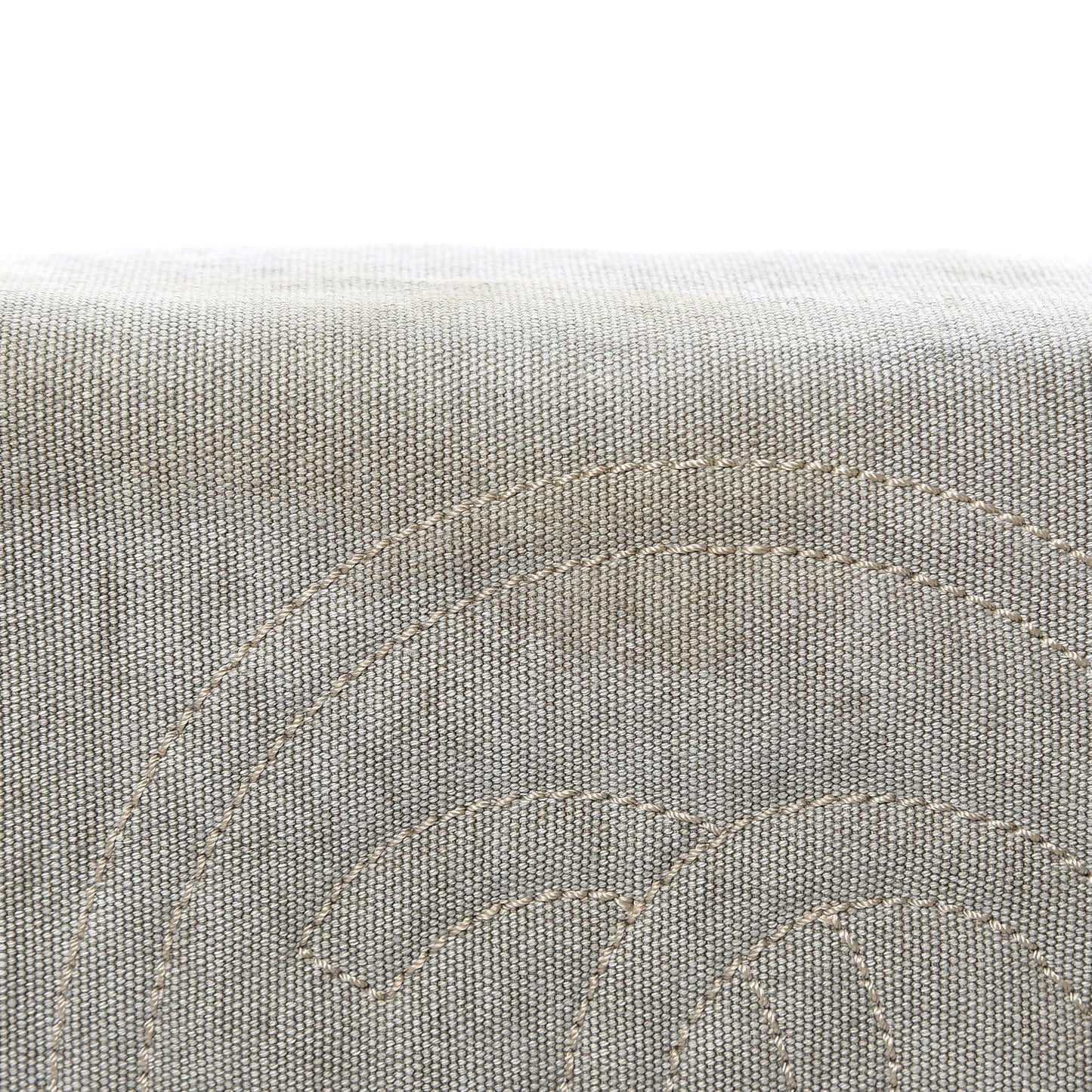 Washed Toile Calfskin Quilted Trolley Beige Black