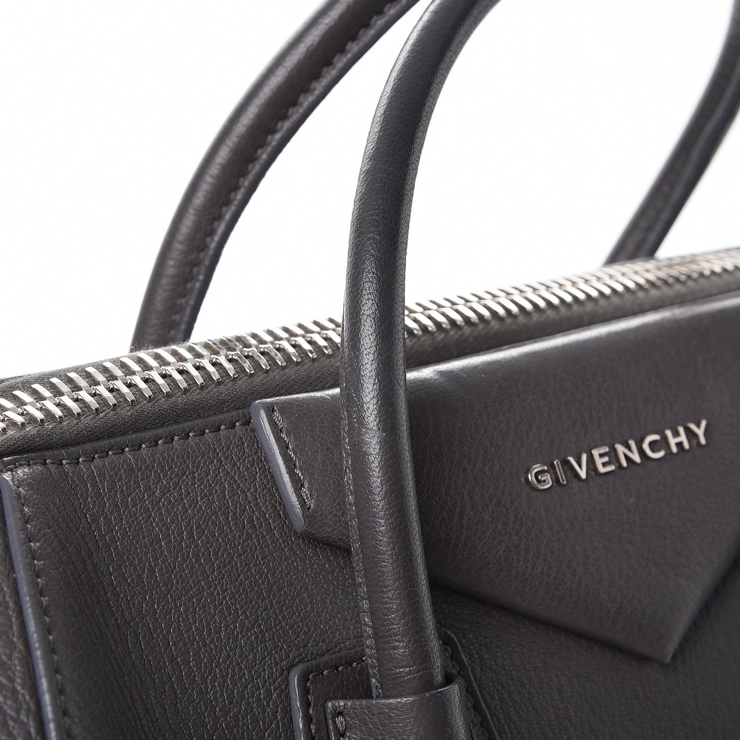 Givenchy Sugar Goatskin Medium Antigona Dark Grey 9 of 12