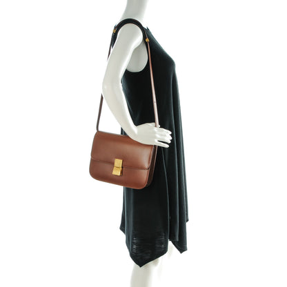 Celine Smooth Calfskin Medium Classic Box Flap Bag Camel 2 of 9