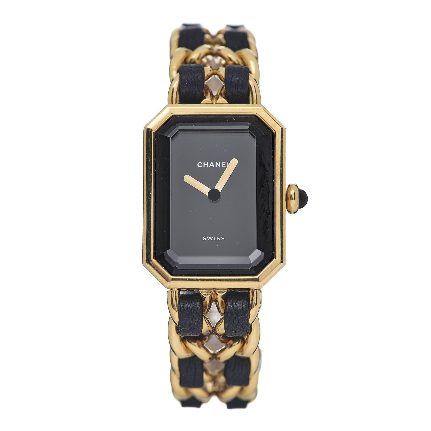 Chanel Stainless Steel Lambskin 20mm Chain Premiere Quartz Watch Gold M 1 of 6