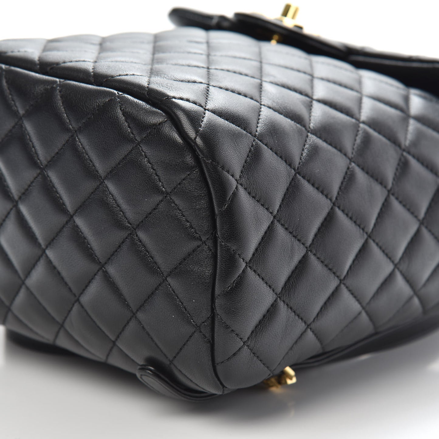 Lambskin Quilted Small Urban Spirit Backpack Black