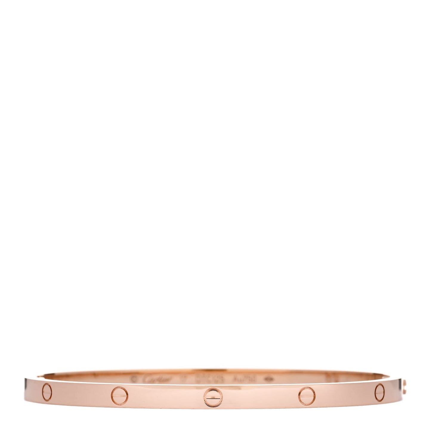 18K Pink Gold Small LOVE Bracelet 17