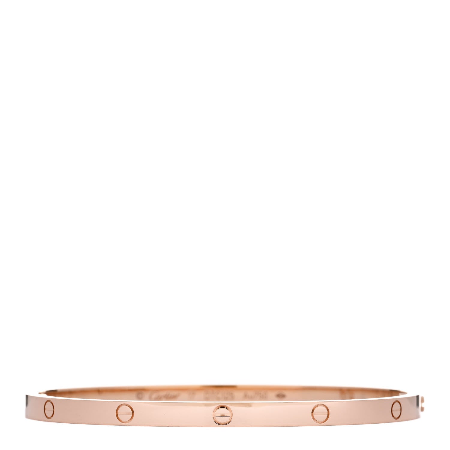 Cartier 18K Pink Gold Small LOVE Bracelet 17 1 of 4
