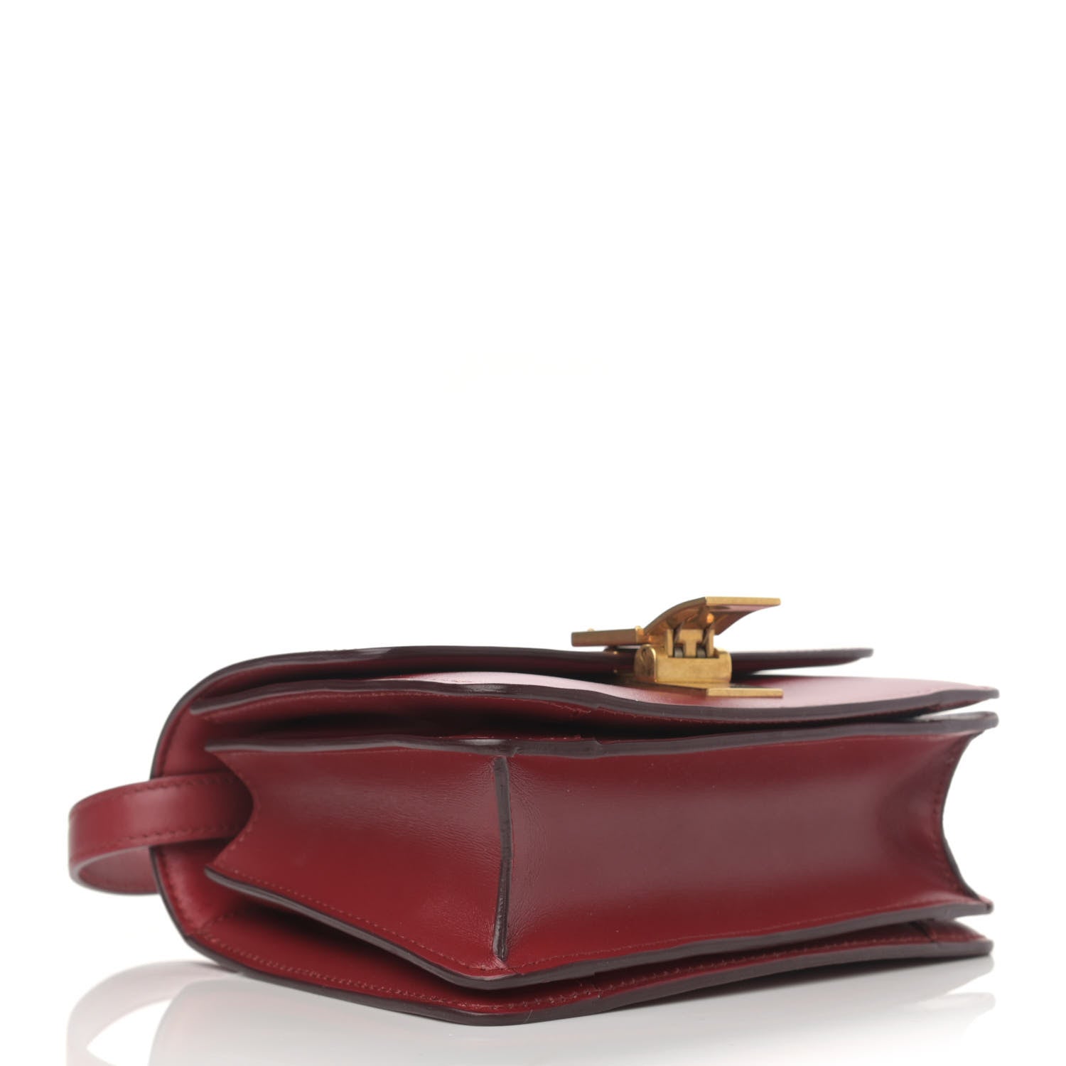 Celine Box Calfskin Small Classic Box Flap Bag Red 4 of 12