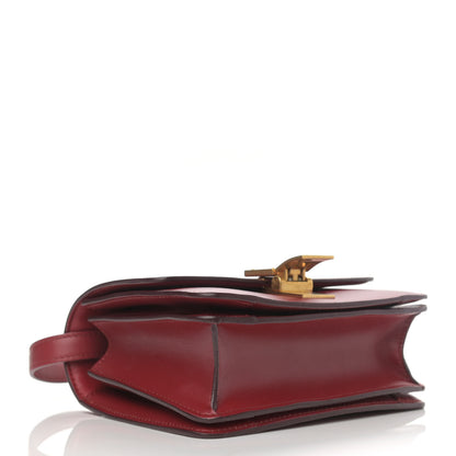 Celine Box Calfskin Small Classic Box Flap Bag Red 4 of 12