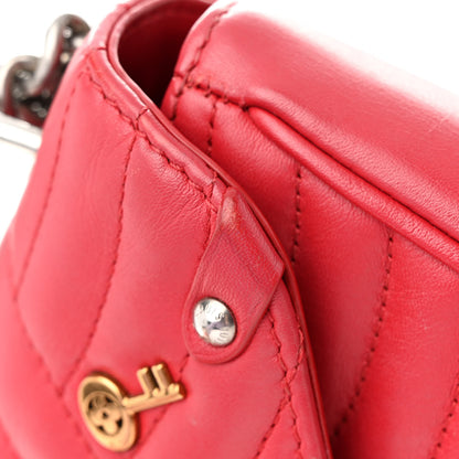 Louis Vuitton Calfskin Love Lock New Wave Chain PM Scarlet 16 of 20