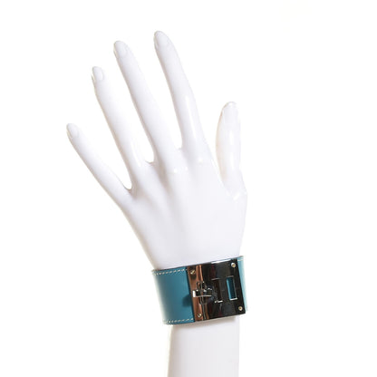 Hermes Veau Box Kelly Dog Bracelet Blue Jean 2 of 5