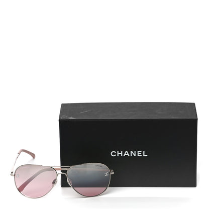 Chanel CC Aviator Sunglasses 4189-T-Q Pink 9 of 9