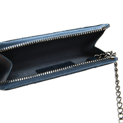 Chanel Caviar Quilted Key Holder Case Navy 5 of 8
