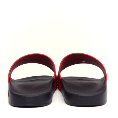 Gucci Rubber GG Rainbow Mens Pursuit Pool Slide Sandals 11 Live Red Multicolor 7 of 11