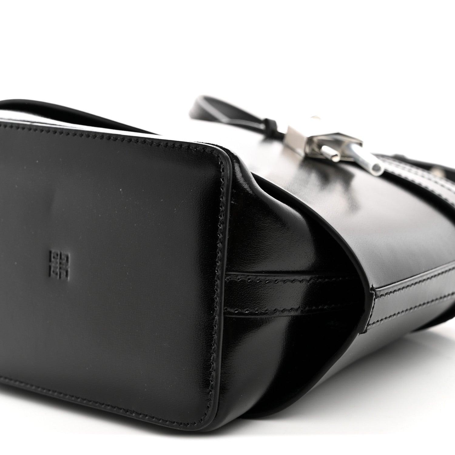 Givenchy Box Calfskin Shark Lock Bucket Bag Black 9 of 9