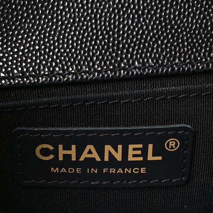 Chanel Caviar Quilted Medium Boy Flap Black 6 of 10