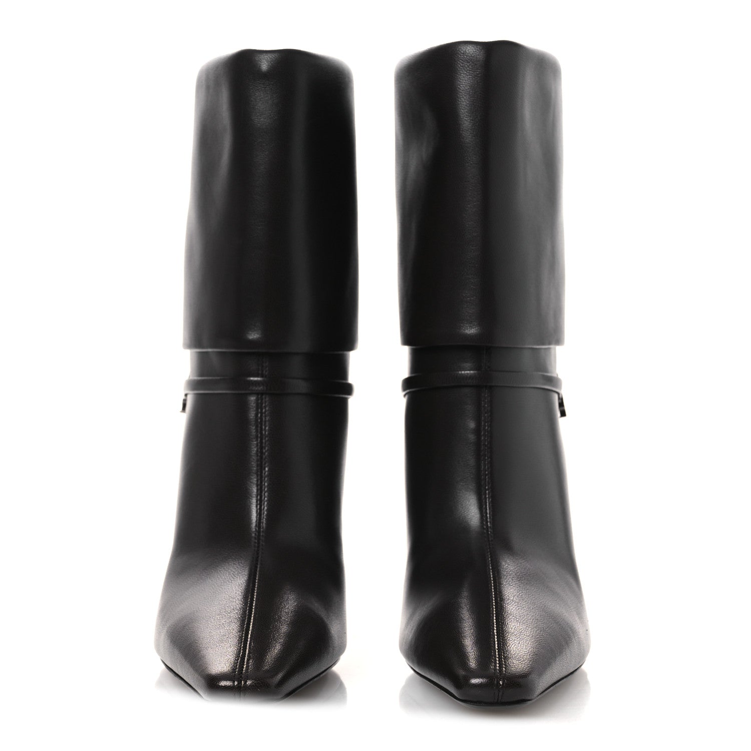 Saint Laurent Nappa Pianosa Ricky 90 Dream Booties 39 Eagle Brown 3 of 10