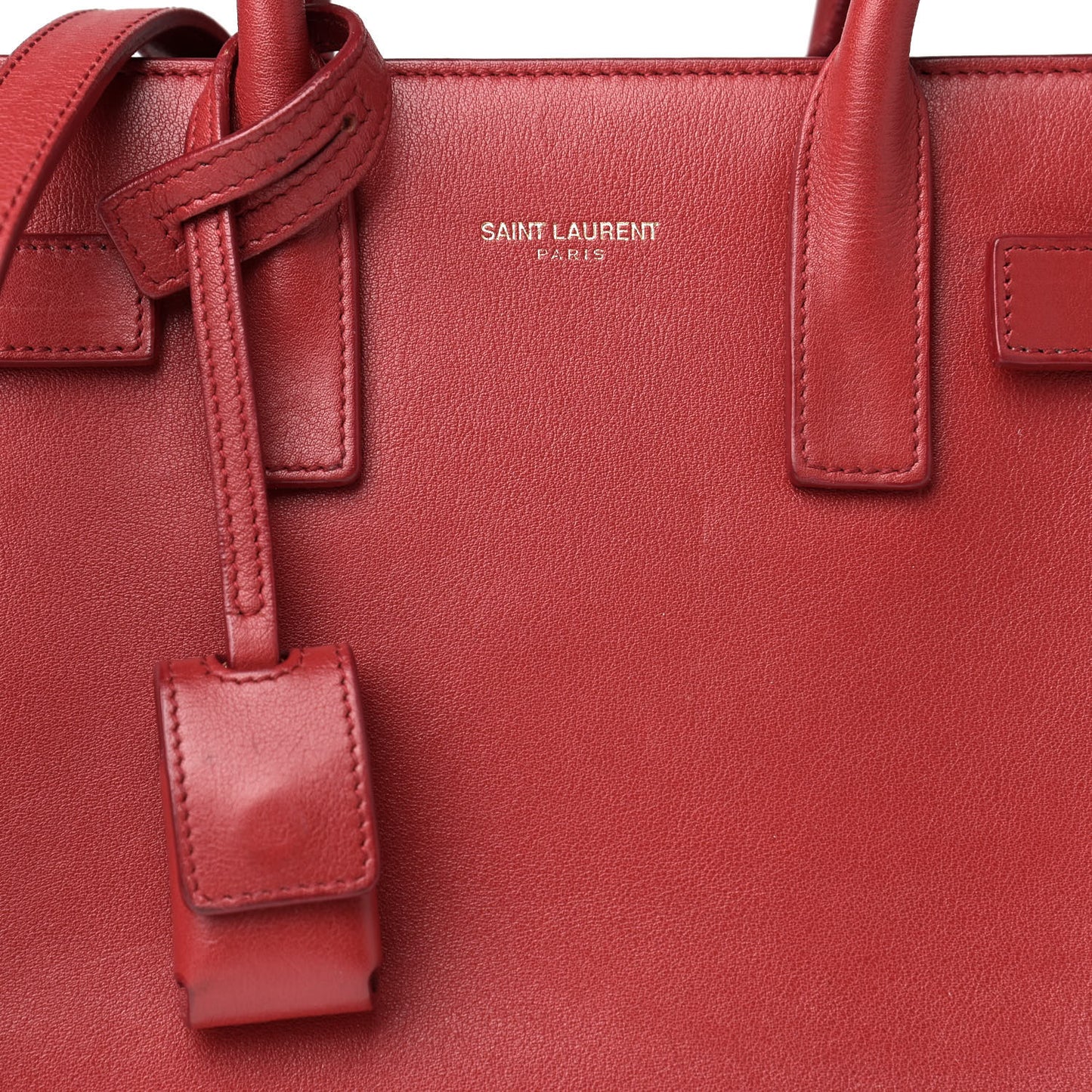 Calfskin Nano Sac De Jour Lipstick Red