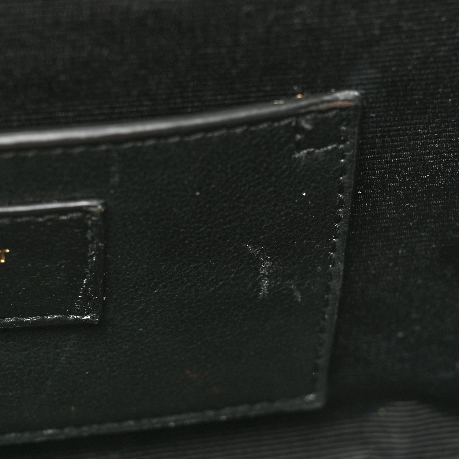 Saint Laurent Grain De Poudre Textured Mixed Matelasse Triquilt Small Monogram Satchel Black 9 of 11