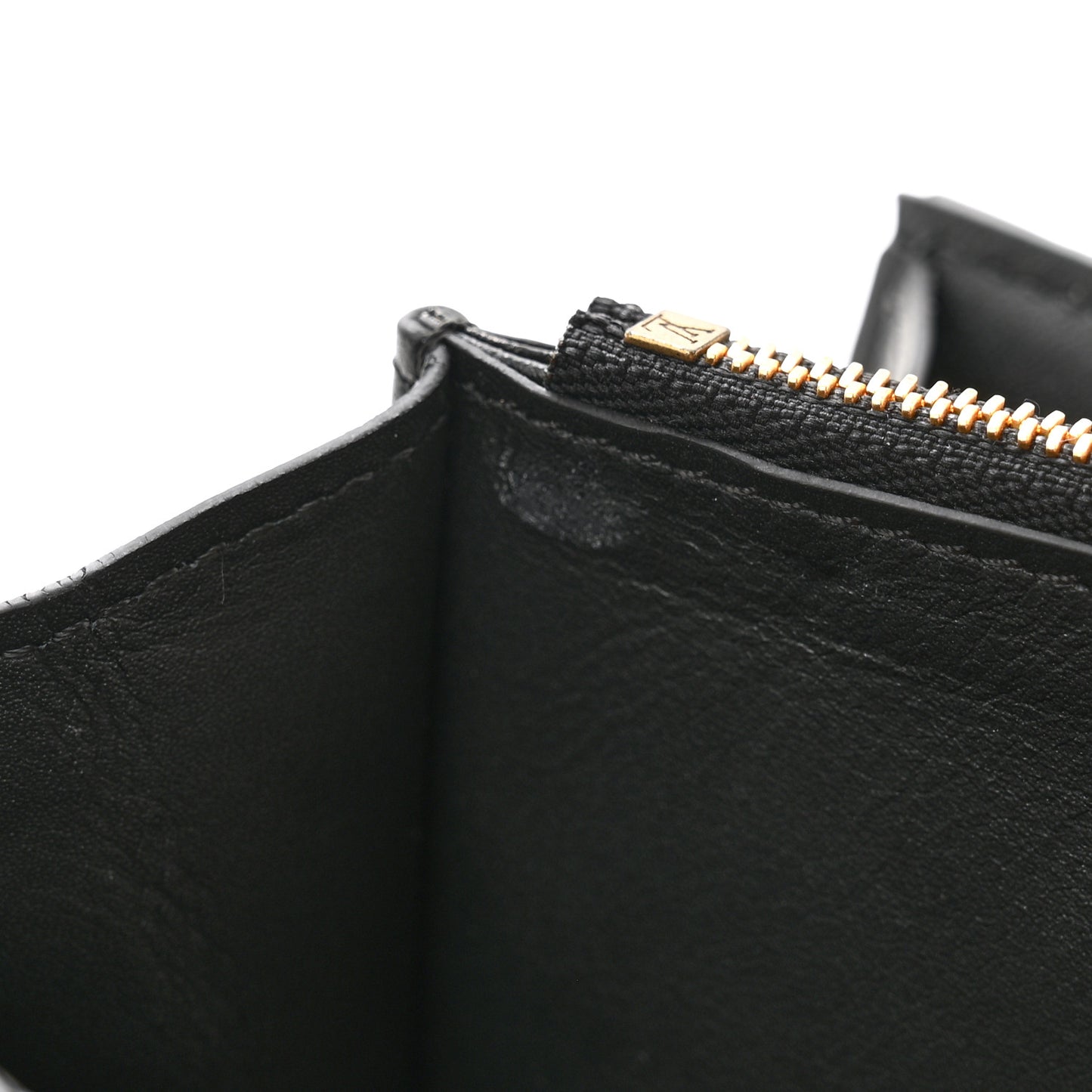Calfskin Love Lock New Wave Long Wallet Black