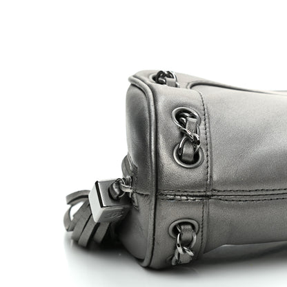 Chanel Metallic Lambskin Tassel Shoulder Bag Silver 8 of 13