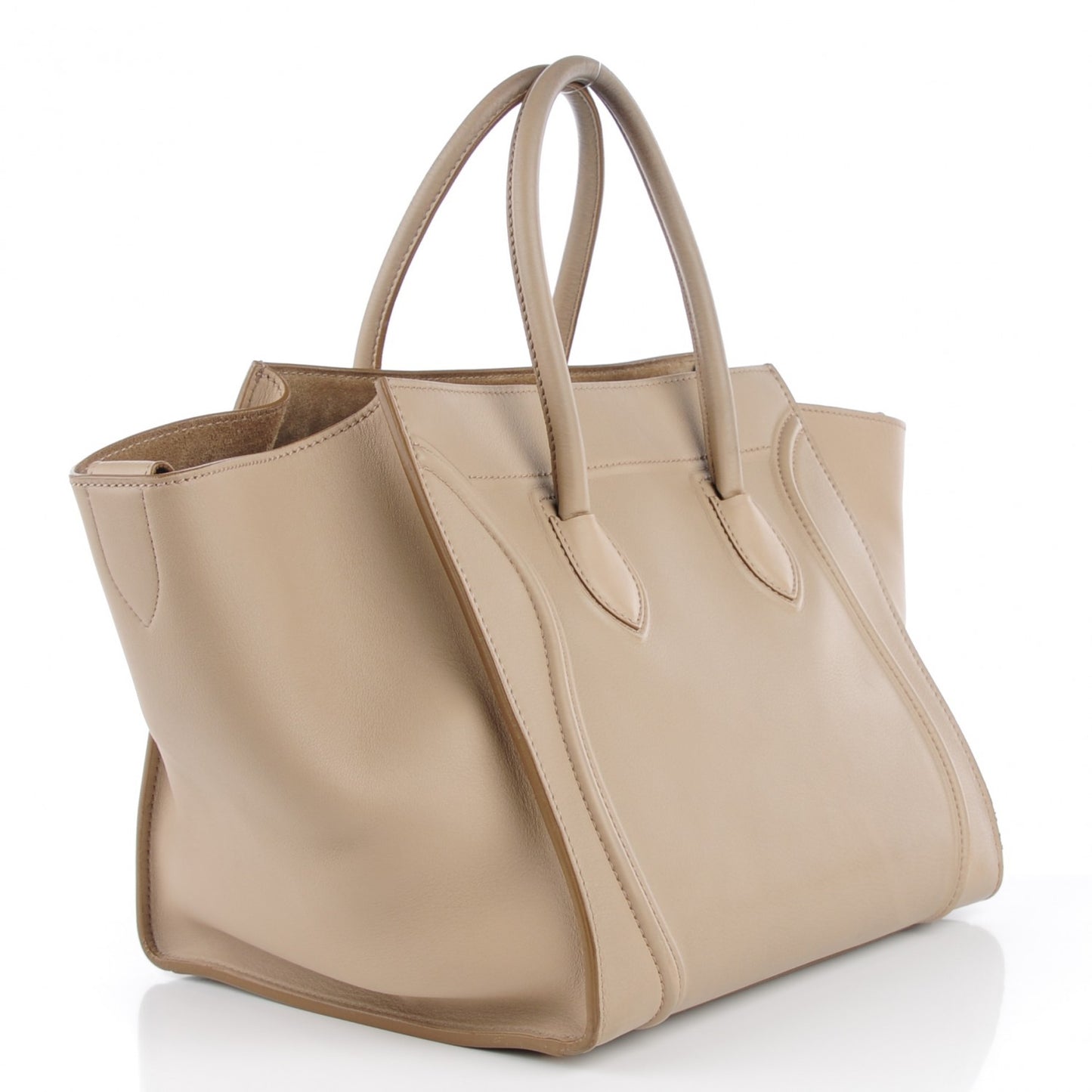 Supple Calfskin Medium Phantom Luggage Beige