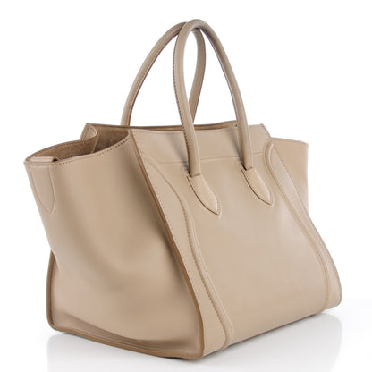 Celine Supple Calfskin Medium Phantom Luggage Beige 3 of 7