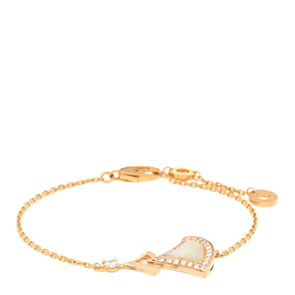 Bulgari 18K Rose Gold Diamond Mother of Pearl Divas' Dream Bracelet 1 of 3
