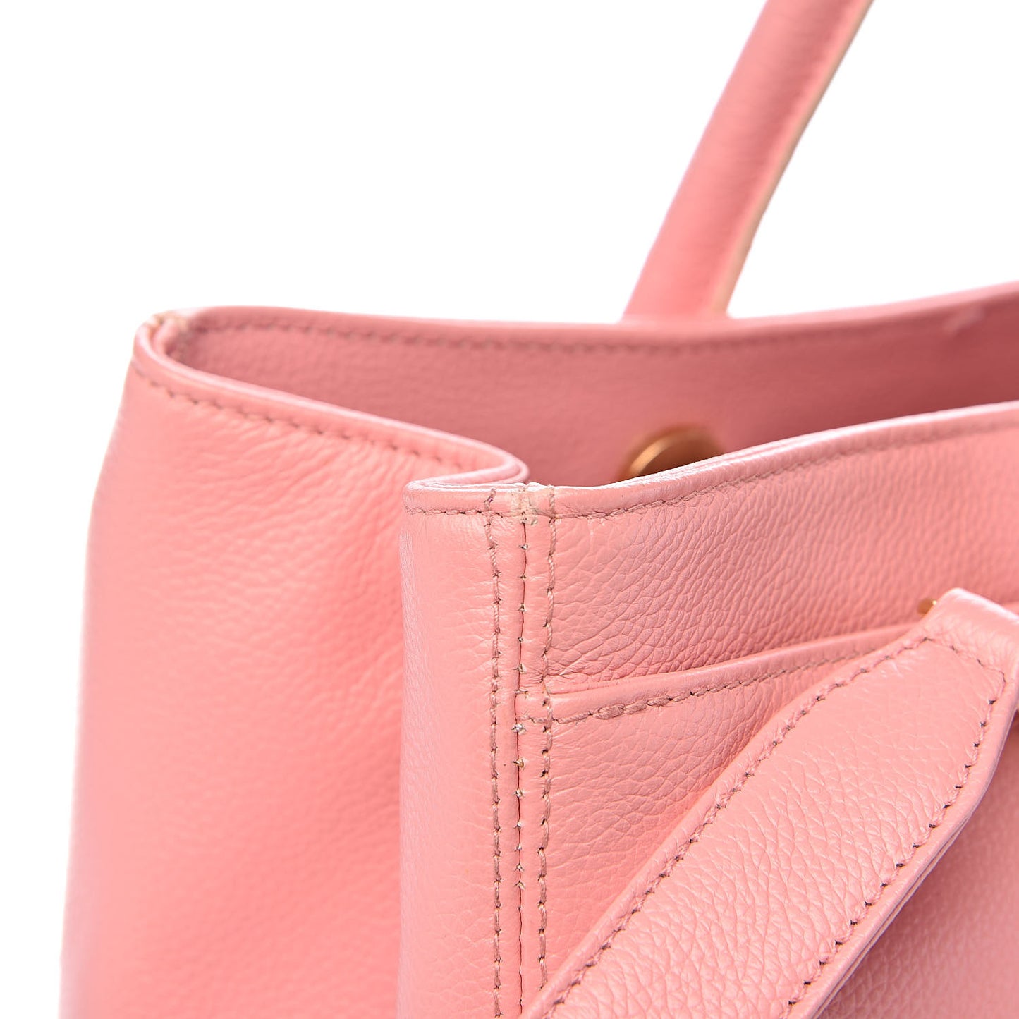 Calfskin Cerf Shopper Tote Pink