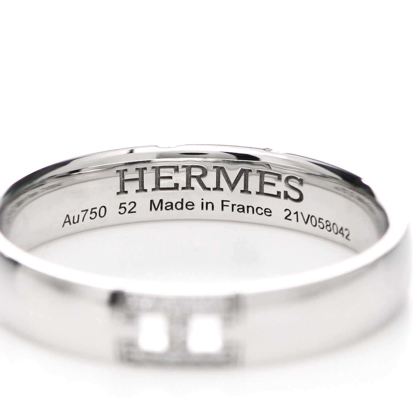18K White Gold Diamond Ever Herakles Wedding Band Ring 52 6
