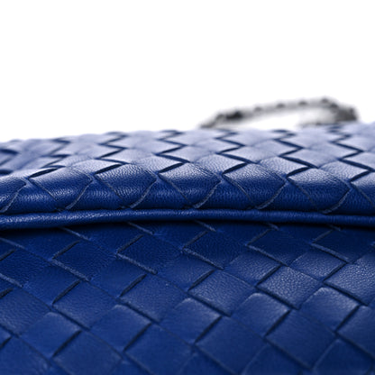 Bottega Veneta Nappa Intrecciato Small Chain Crossbody Cobalt 13 of 13
